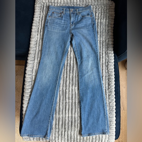 GAP Denim - Gap mid rise plain basic long baby boot jeans